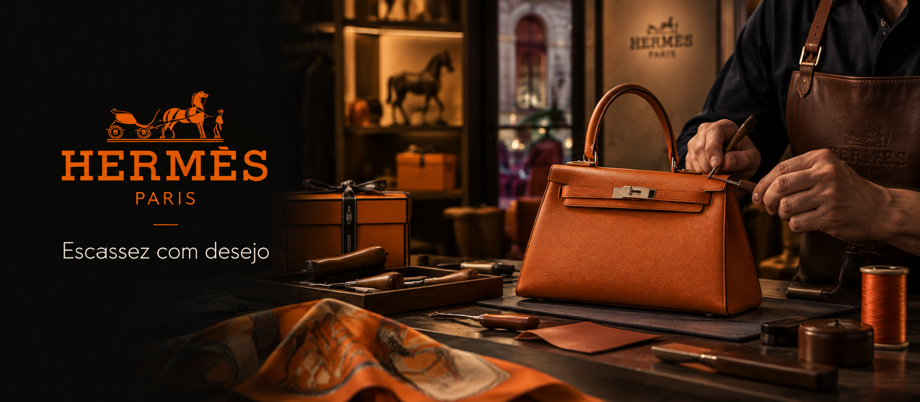 Hermès em 2026: escassez, artesanato e crescimento sem diluir desejo